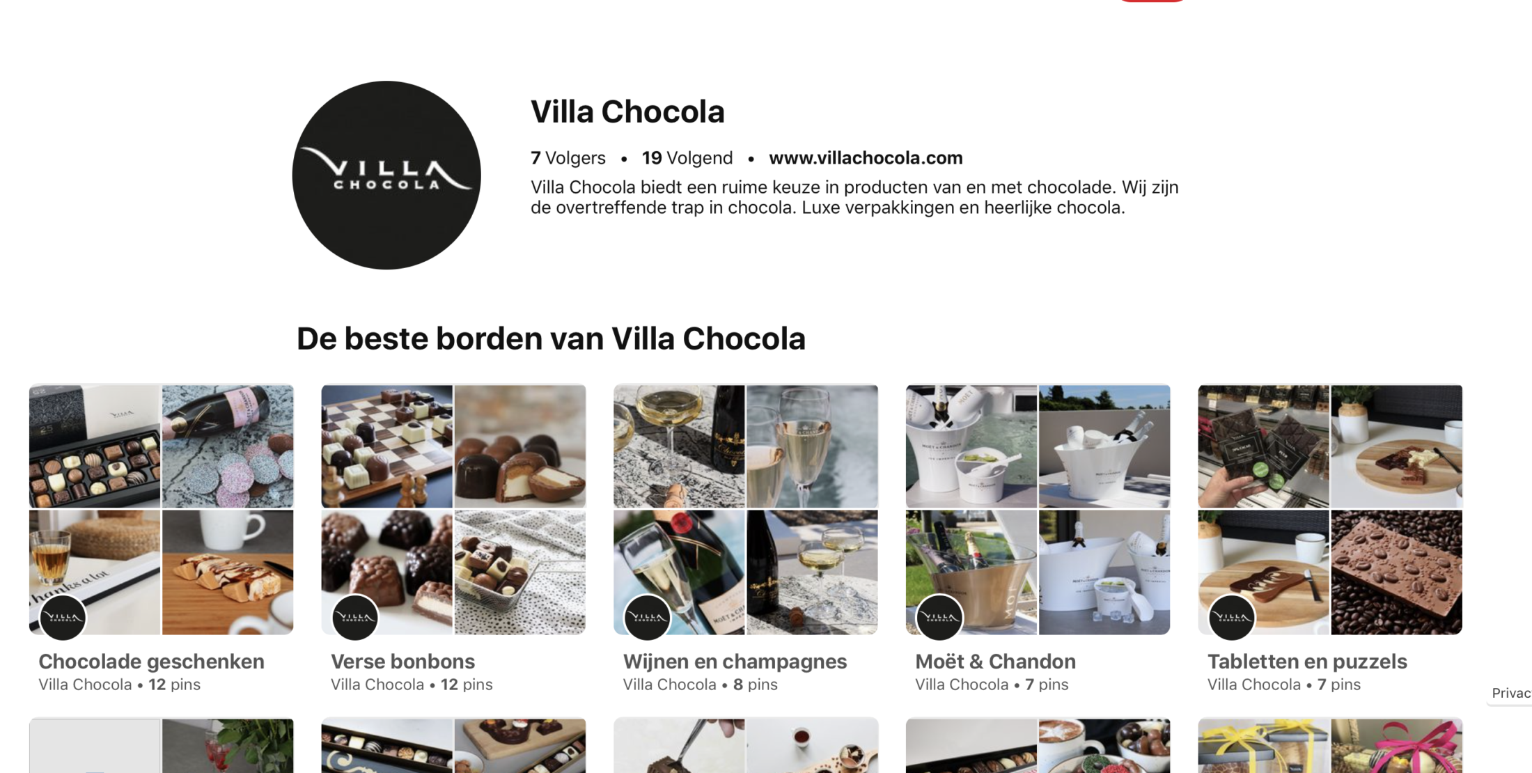 Pinterest Villa Chocola